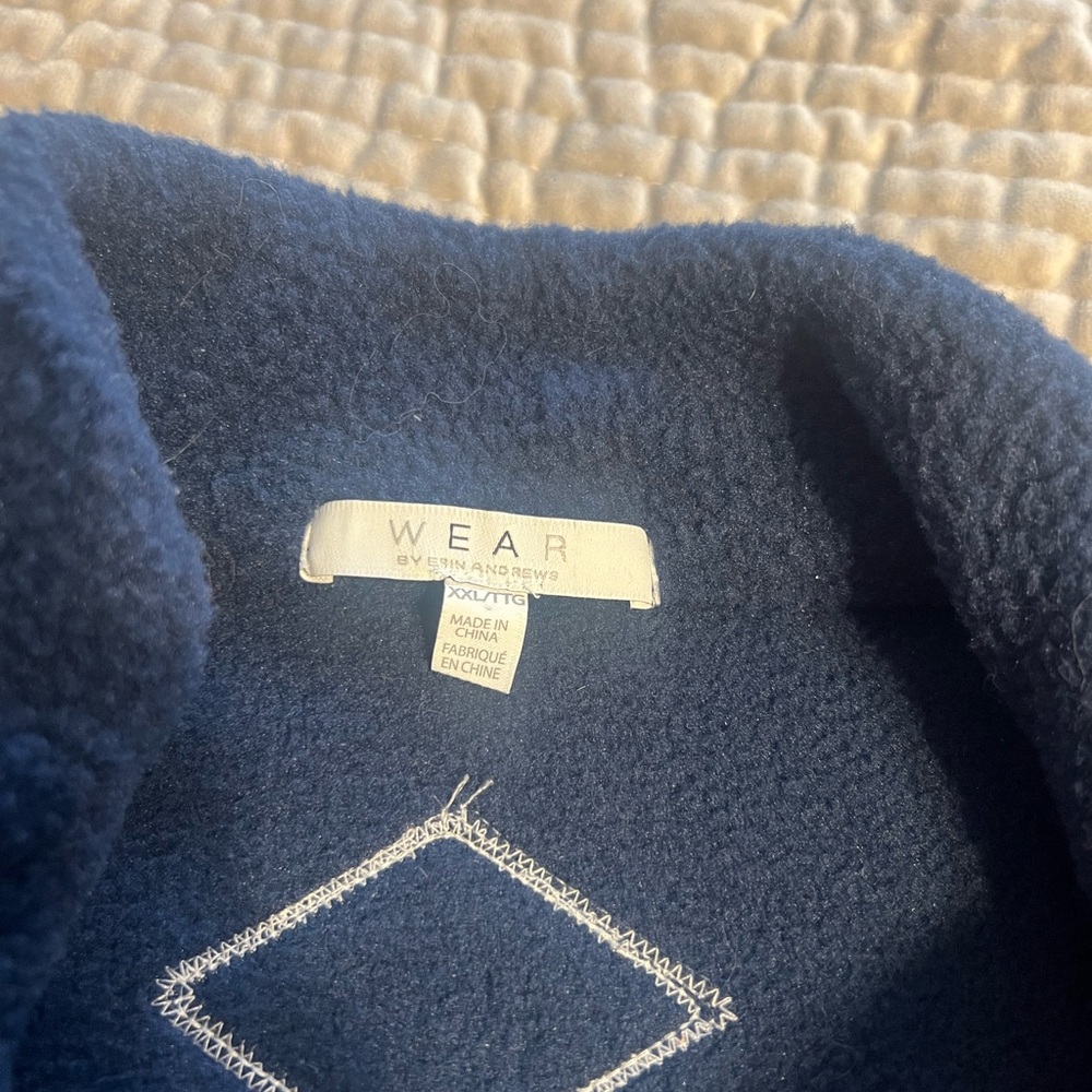 NFL Broncos Blue and Orange Quarter Zip - Picture 4 of 6